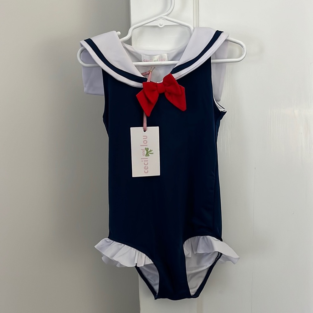 NWT! Cecil and Lou Sailor Bathing Suit size 5